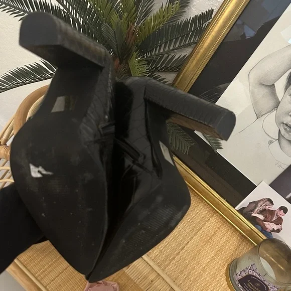 Knee High Faux Croc Boots - Picture 4 of 4